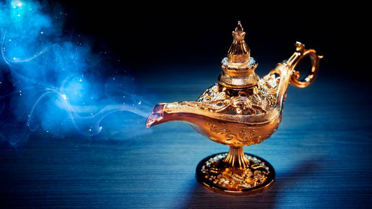 Le génie de la lampe d'Aladdin - Votre désir est votre Ordre